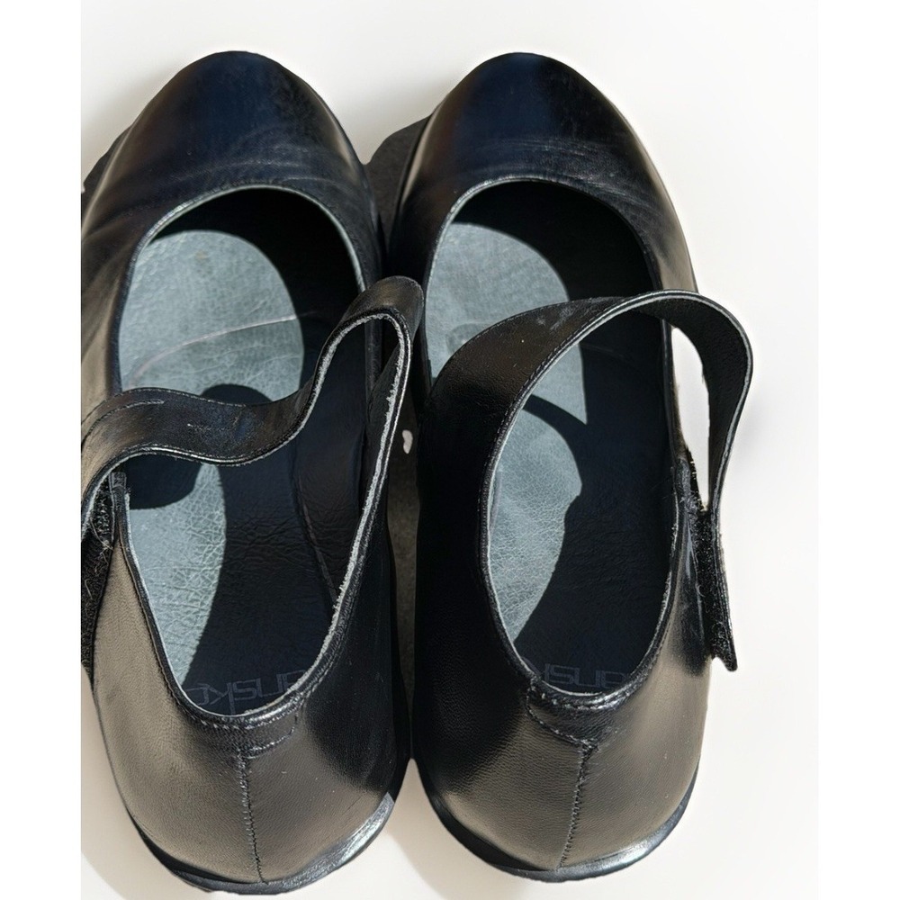 Dansko Bess Mary Jane Black Leather Comfort Shoes Womens 37 - Picture 5 of 7